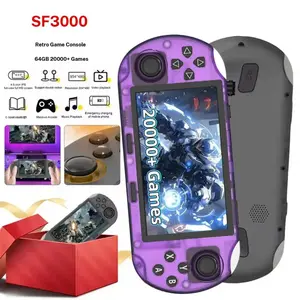 Sf3000hd Retro Handheld Game Console, 20000+ Games, 14+ Emulators, 4.5 Inch IPS HD Screen, Dual Core Processor, TV Connection, Durable Design