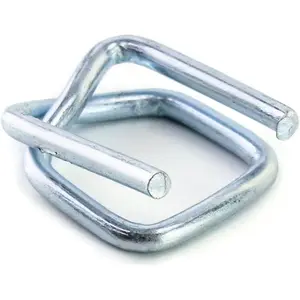 Metal Wire Buckle, 3/4" Width, 50 Pack, , for Polypropylene Strapping Cord Strapping