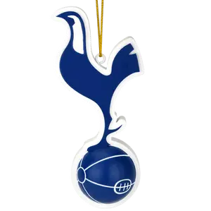 Tree Buddees x Tottenham Hotspur F.C. Bauble Spurs Logo Ornament Officially Licensed Christmas Decoration 4"x2" High-Quality Resin Gift for Fans