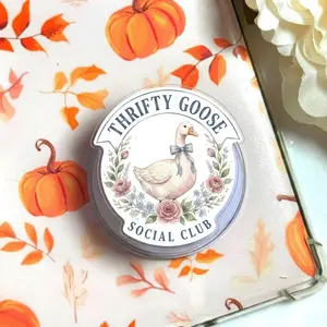 Coquette Goose Social Club Magsafe Phone Grip - Magnetic Pop Socket & Kickstand - Vintage Floral Accessory