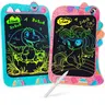 LCD Writing Tablet - 2 Packs for Kids 3-6 Years Old - 8.5 Inch Colorful Lines Doodle Scribble Boards - Pink & Blue - Educational Toys for Boys & Girls