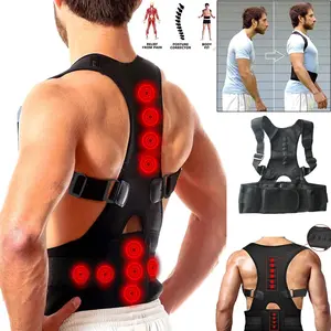 Posture Corrector Support w/ Magnetic Back Shoulder Brace Belt Band