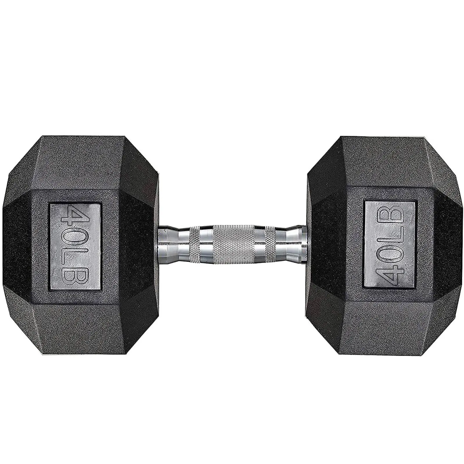TLGREEN Single Dumbbell Rubber,30-85LB Coated Cast Iron Hex Black Dumbbells, Weights Dumbbells Single Home Workout Equipment Strength Training Accessory weights lifting straps adjustable dumbbells dumbbells dumbbells kettlebell