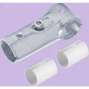 Stainless Steel Pipe Fittings for 19.1 mm OD and 1/2" EMT, T Pipe Connector Tee Clamp Set, Durable Corrosion-Resistant, 20-Piece Kit for Secure Plumbing Connections, Heavy-Duty Construction Heavy Duty Stainless Steel Toilet Plunger