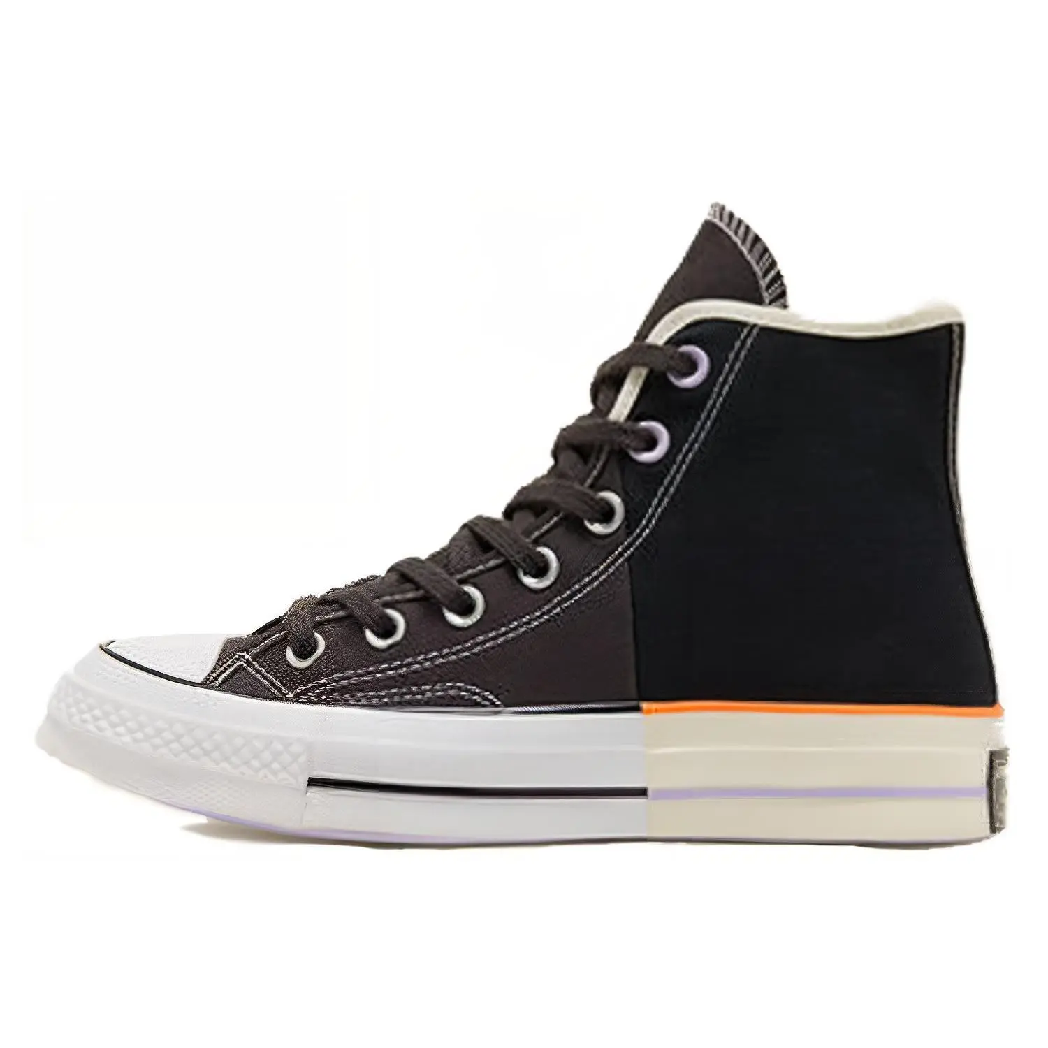 Converse Chuck 70 High-Top Sneakers, Classic Canvas Athletic Trainers in Sunblocked Black for Men & Women's Casual Street Style, Casual Trainers, Sports Shoes, Skater Shoes, Lace Up, Unisex Sizes, Bold Black Design