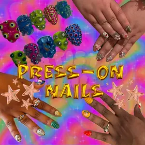 Press-On Nails - Colorful and Varied Design for Your Stylish Look