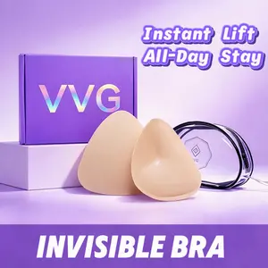 NO MORE SIDE BULGE! VVG Double-Sided Push Up Inserts | Invisible Under Any Outfit Womenswear Silicone Nipple Cover boob tape boomba sticky pads sticky bra sticky bra push up
