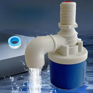 Automatic Water Level Control Float Valve, 1/2" Water Level Control Float Valve, Durable Nylon & Stainless Steel Hardware Valve for Pools, Tanks, Outdoor Projects