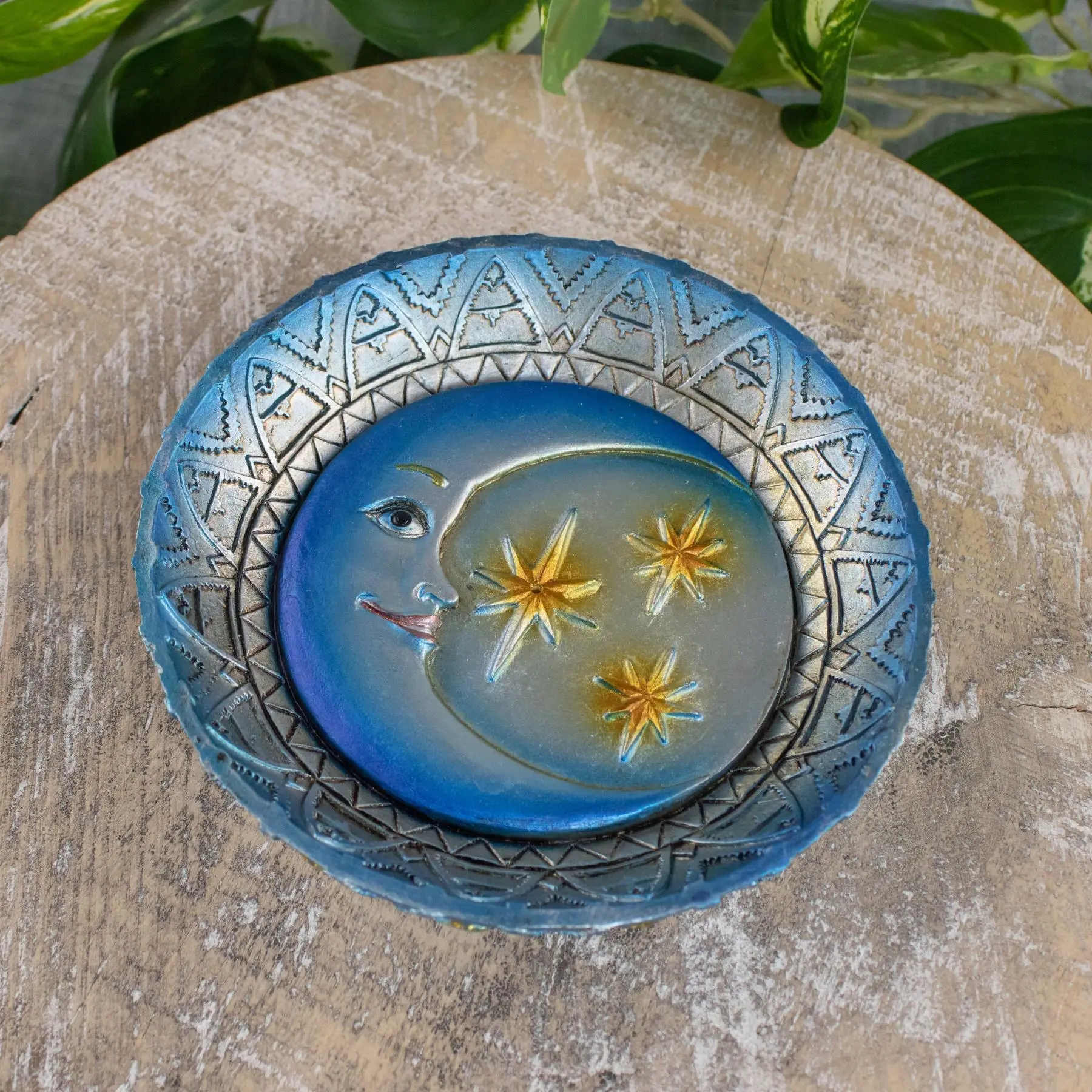 Down to Earth Moon & Stars Incense Burner