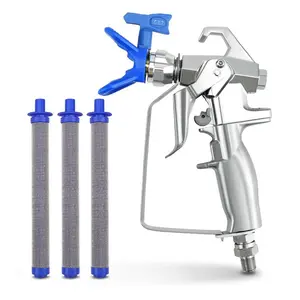 ZT-G55 High-Pressure Airless Spray Gun - Aluminum Alloy Body, 60-Mesh Filter, Wear-Resistant Needle, Rotating Nozzle for Industrial Building Coating, High-Pressure Car Cleaning