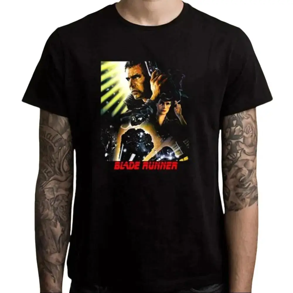 Blade Runner Movie Men's Black T-Shirt Size S-5XL
