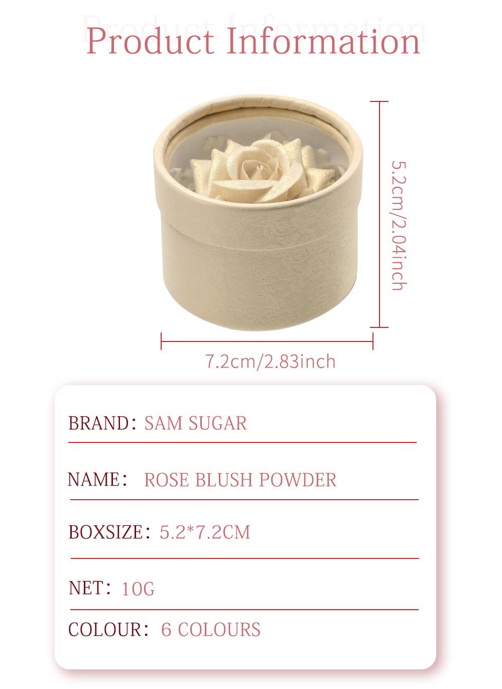 3D Rose Blush | Natural Glow, Soft Color, Easy Blend Cheek Makeup Lightweight Radiant Flower Cosmetic