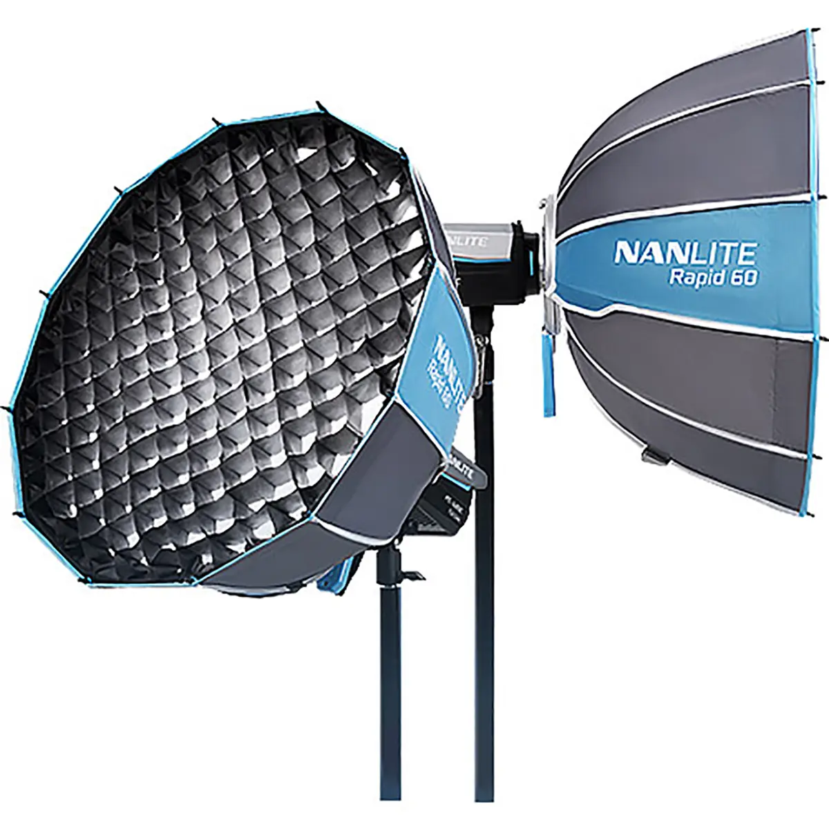New Nanlite Rapid 60 Parabolic Softbox, 22.6" Size, FM Mount Design for Camera Photography Accessories