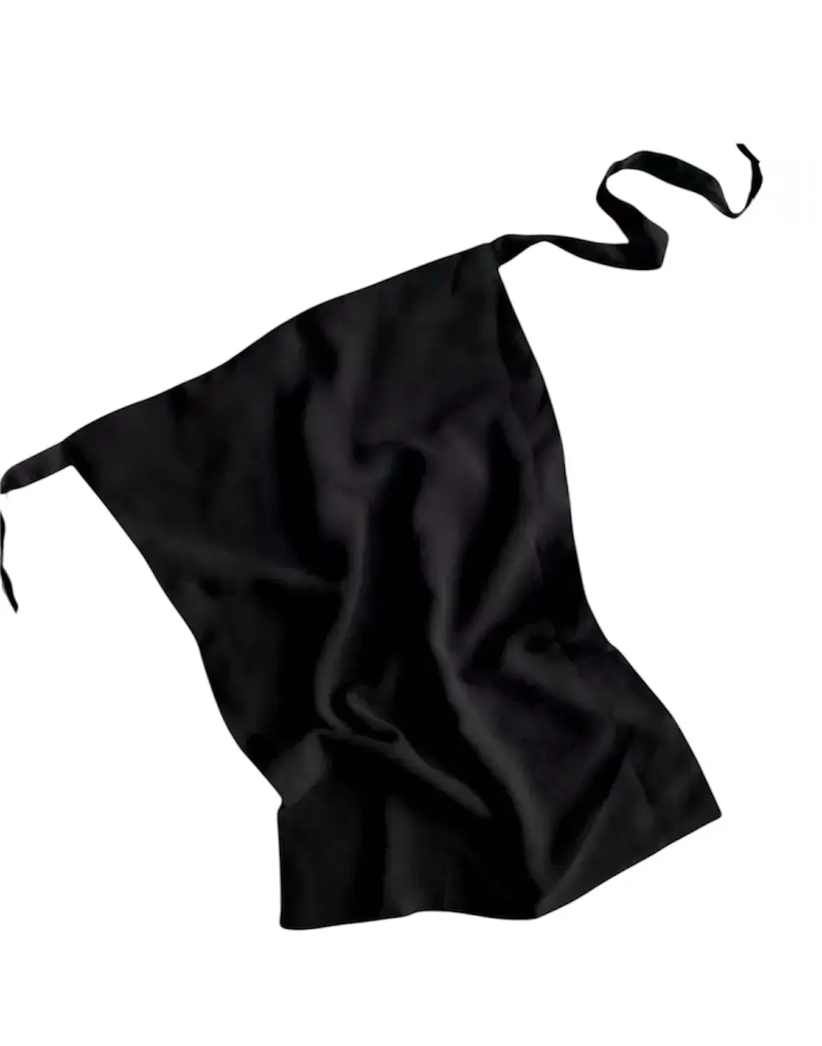 Tie Back Half Niqab - Black