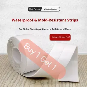 Buy1 Get1 Waterproof Caulk Tape|Self-Adhesive Sealing Stripfor Bathroom, Kitchen, Sink & Tub (3.2m)