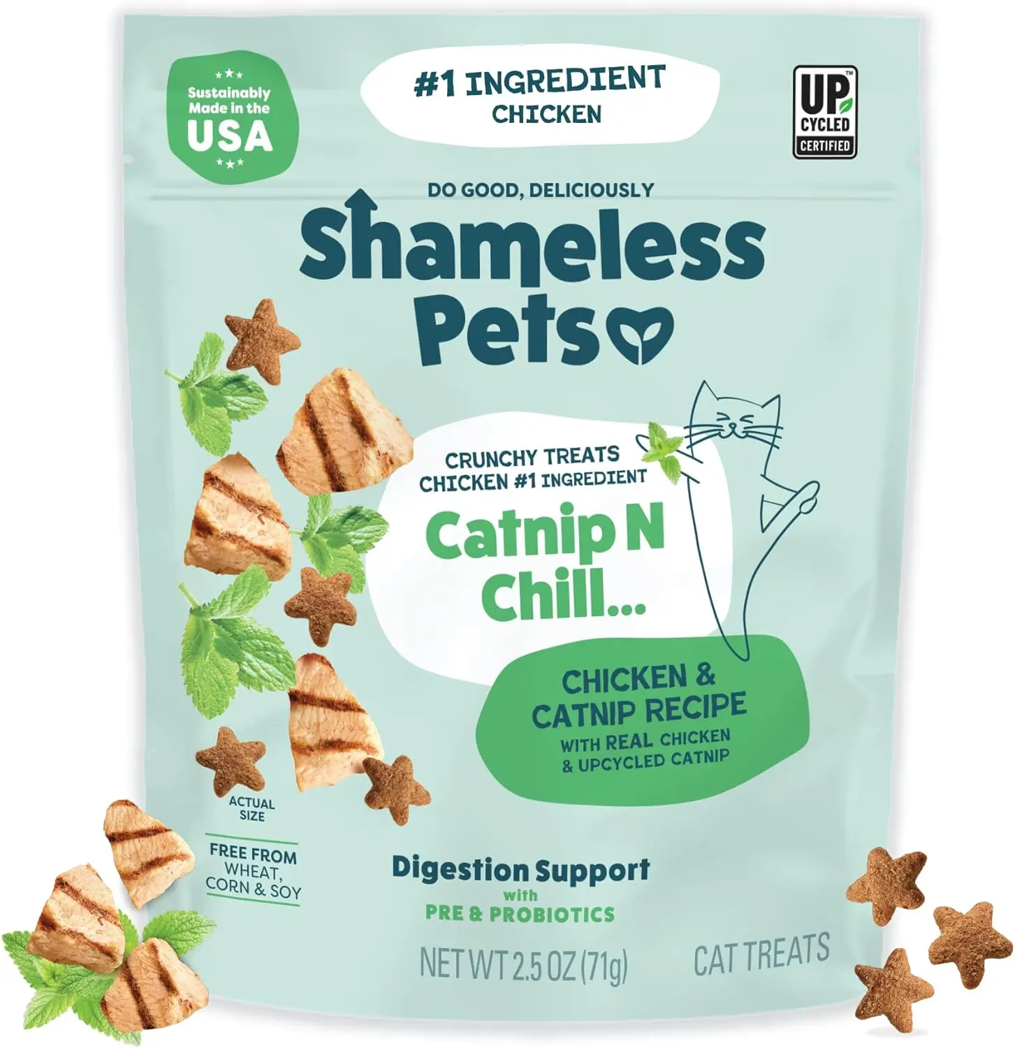 Digestive Health Catnip Chicken Crunchy Cat Treats Digestive Health Catnip Chicken Crunchy Cat Treats