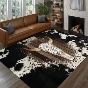 Vintage Carpet Rug Compatible for Bedroom/Living Room/Outdoor - Heavyweight Machine-Washable Soft /Outdoor with Striped & Grid Patterns, Suitable for Patio, Garden, Entryway