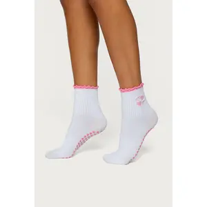 Heart & Bow Pilates Socks