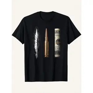 Narcos Graphic Print Men's Crew Neck Short Sleeve T-Shirt |       100% Cotton Casual Summer Tee Menswear Top Black Crewneck