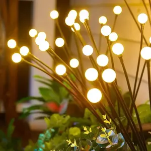 Solar - powered firefly lights, warm white, 10 - LED garden - decorating ground - inserted lights