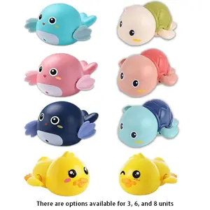 3/6/8 Piece Bath Toy Set for Kids, Cute, Random Color, Safe Materials, Educational Water Toys, Bathtub Shower Games, Christmas Easter Birthday Gift