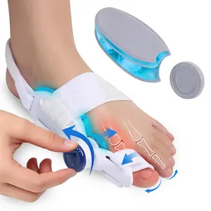 Adjustable Hallux Valgus Correctors with Cold Gel, Adjustable Angle Knob, Physical Toe Corrections, Comfortable Foot Care Device