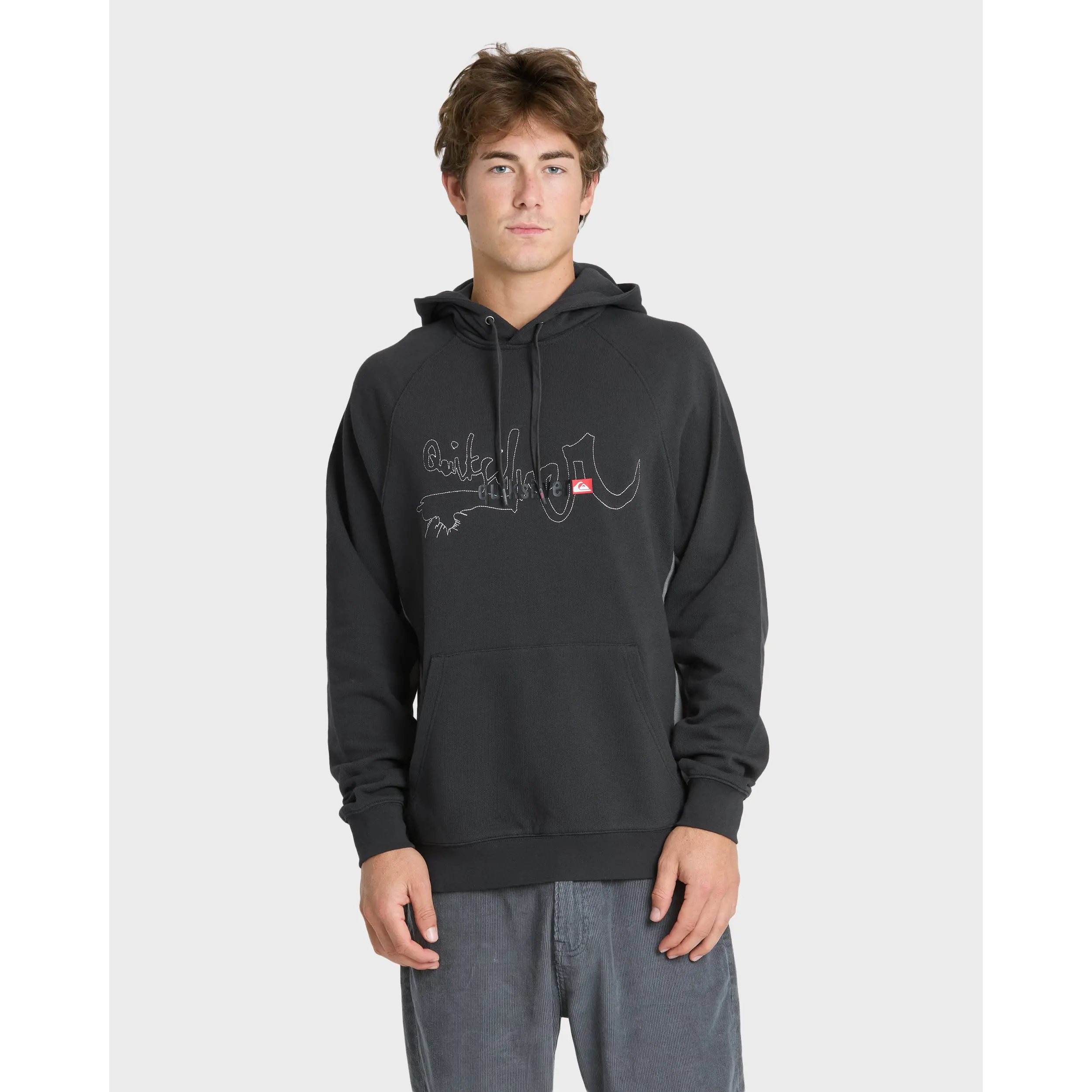 Quiksilver | Young Guns Bounty Raglan Pullover Hoodie | Men's 100% Cotton Cargo Pocket Fleece Lined Hooded | Everyday Wear