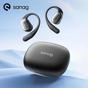 SANAG C16S Wireless Headphones, Open-ear Design Earphones, BT 5.4 HiFi Panoramic Sound Headset, APP Control TWS Earbuds, 56H Endurance Comfortable Earbuds