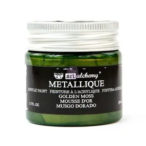 Art Alchemy Metallique Acrylic Paint - Golden Moss