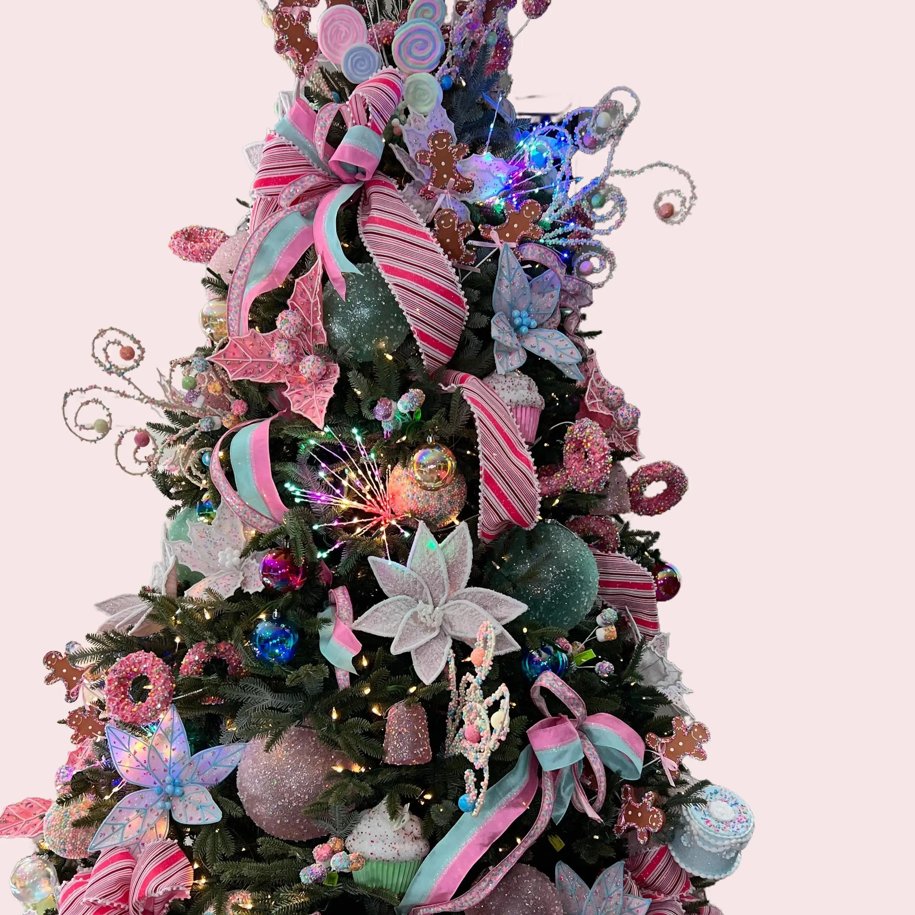 Candy Sprinkles Pastel Christmas Tree Decoration Kit - Festive Home Decor christmas  tree Ornament Marshmallow Multicolor