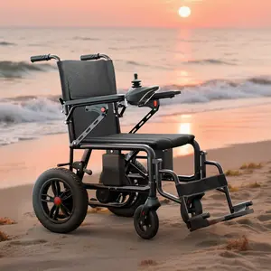65pounds with batteries，foldable and portable electric wheelchair very suitable for adults, with a 15km range, comfortable pedals, a 360degree control panel,suitable for various travel scenarios,Left/Right Hand Switchable