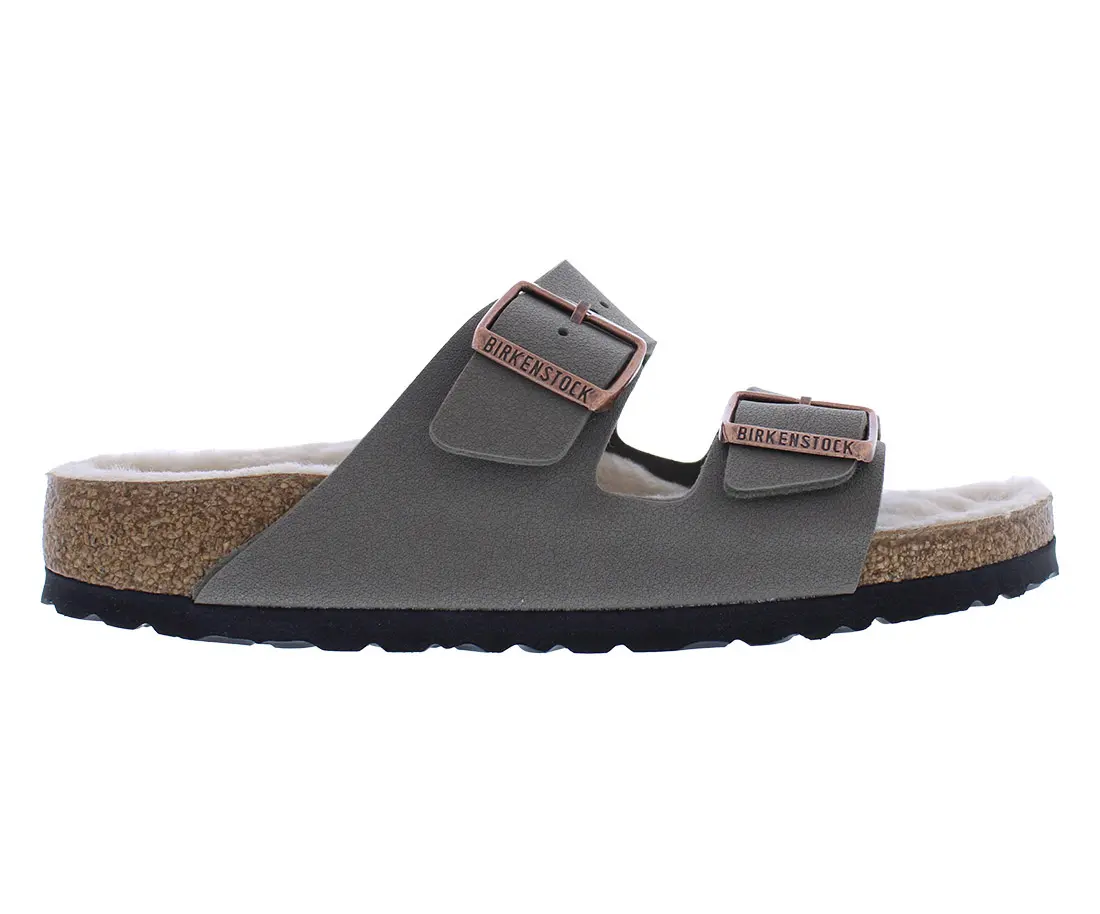 Birkenstock Arizona BS Narrow Unisex Slip-On Beach Sandals, Stone Footwear for Walking