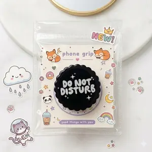 Funny Do Not Disturb Phone Grip Holder Cute Quirky Expanding Stand Aesthetic Phone Accessories Gift for Her Teens Introvert