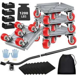 Furniture  Furniture Sliders Furniture Movers with 5 Wheels Appliance Rollers Furniture Moving Wheels Furniture Movers Lifter Rollers for Heavy Duty Tool Furniture 1200lbs Load Capacity