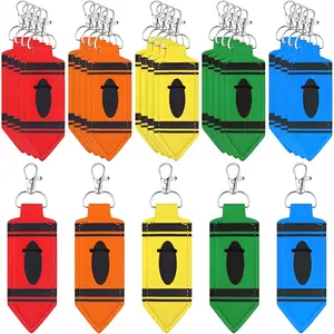 Lipstick Holder Keychain Back to School Teachers Appreciation Gift for Women Teacher Gifts Party Favor Funny Lip Balm Lipstick Keychain Hold Bulk Portable Lip Balm Bag with Hook Teacher Day Thank You Gift