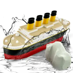 The Original Floating Titanic Bath boat from Tubtastic with free large Iceberg. Bath boat, Pool boat, RMS Titanic.