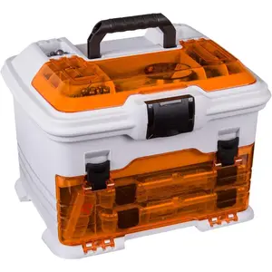 Outdoors Portable Fishing Lure Organizer Station Includes 5 Removable Tackle Boxes,