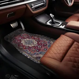 Moroccan Boho Type Car Floor Mat, Non-slip Car Front & Rear Floor Mat, Fashionable Car Interior Decoration Accessories, Car Interior Accessory