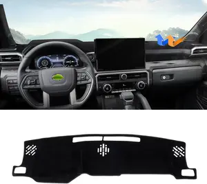 KUST Dashboard Cover Mat for 1999-2016 2017 2018 2019 2020 2021 2022 2023 2024 2025 Toyota Tacoma Accessories Dash Cover Upgrade Velvet Dash Mat Sunshade Glare UV Rays Protector
