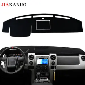 JIAKANUO Dash Cover Mat for 2009-2014 Ford F-150 SVT Raptor SuperCab SuperCrew Harley-Davidson Dashboard Pad Carpe Sunscreen Heat Insulation Anti Glare Reflective Protection