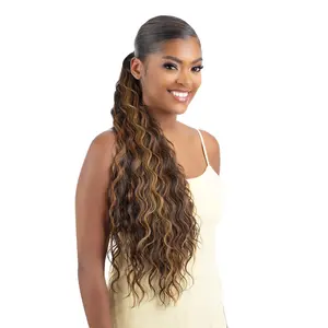 Shake N Go Weave Organique Pony Pro Ponytail Breezy Wave 26" with Secret Pocket made by Pre-sewn Weave