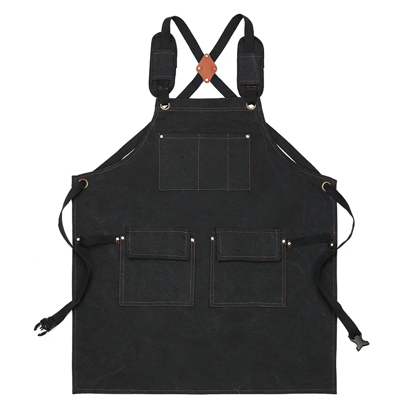 YeewayVeh Heavy Duty Work Apron for Men – 16oz Canvas Woodworking Apron with 9 Tool Pockets, Adjustable Crossback Straps, Shop Apron for Carpenter Mechanic Foam Sprayer Sprayer Machine