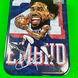 Mystery Tin Philadelphia 76ers Embiid 21 Signature Edition Basketball, 2023, 3 basketball packs, 2 mystery items