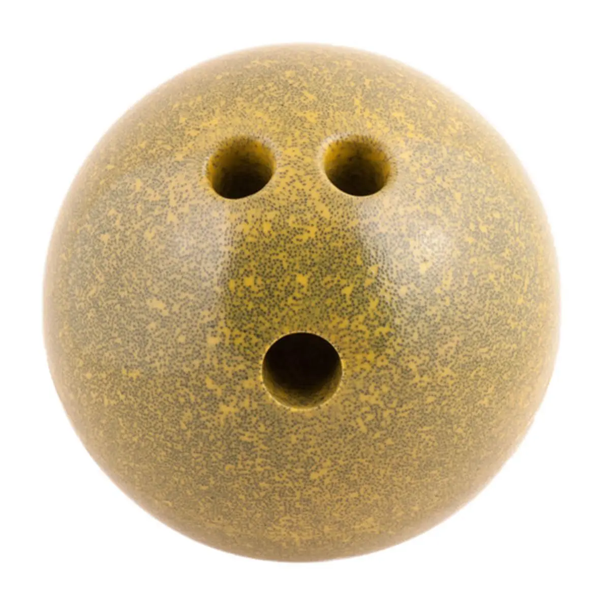 212 MAIN 5 lbs Plastic Rubberized Bowling Ball, Yellow, Easy Grip Rubberized Surface, Round Shape