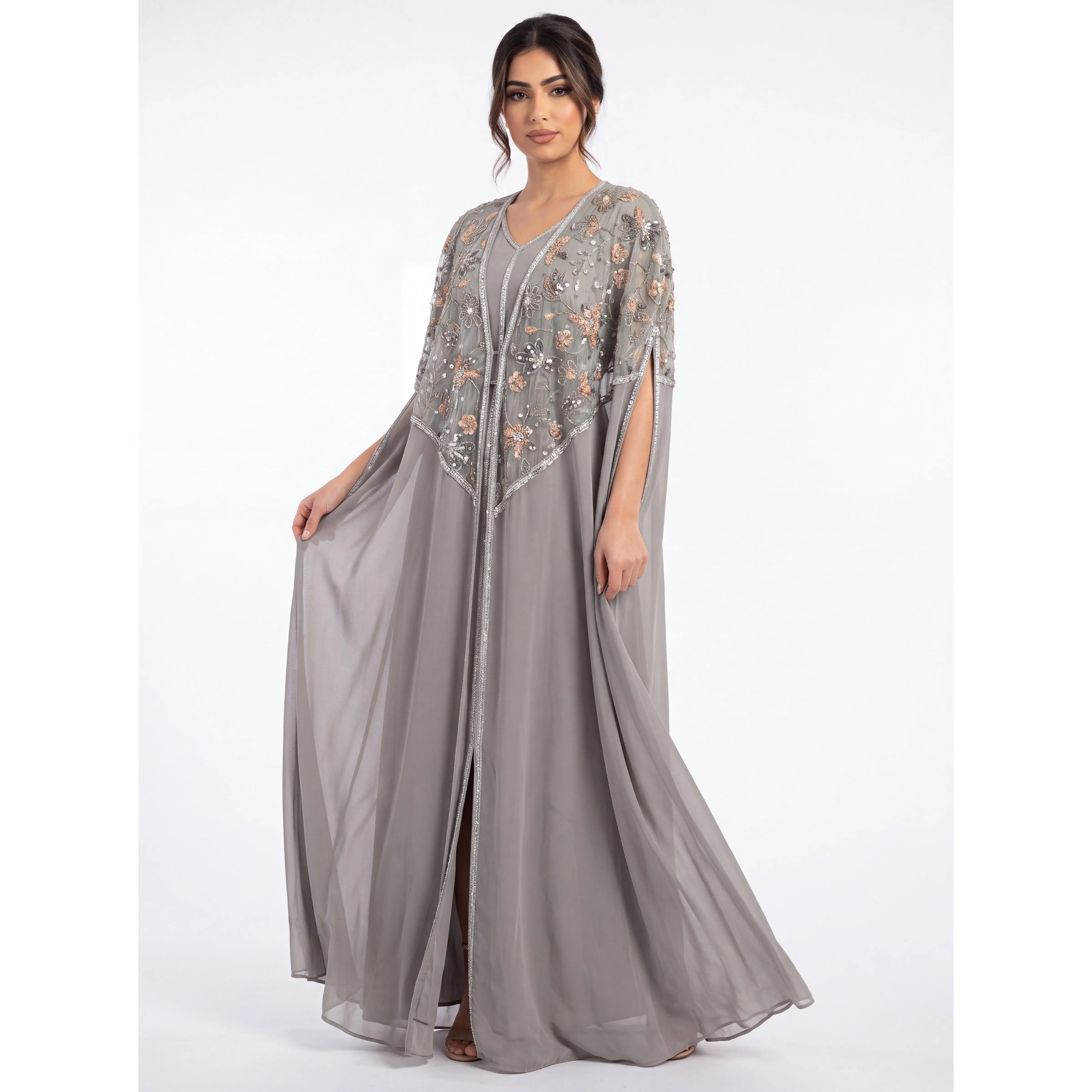Women's Hayat Kaftan - Modesty Muslim Clothing, Islamic Kaftan Style Thobe with Flattering Fit, Perfect for Cultural Celebrations, Ideal Gift for Her