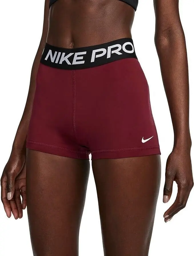 Nike Women's Pro 365 3" Beetroot Compression Shorts, Machine Washable, Small Size (Sports & Outdoor Clothing)