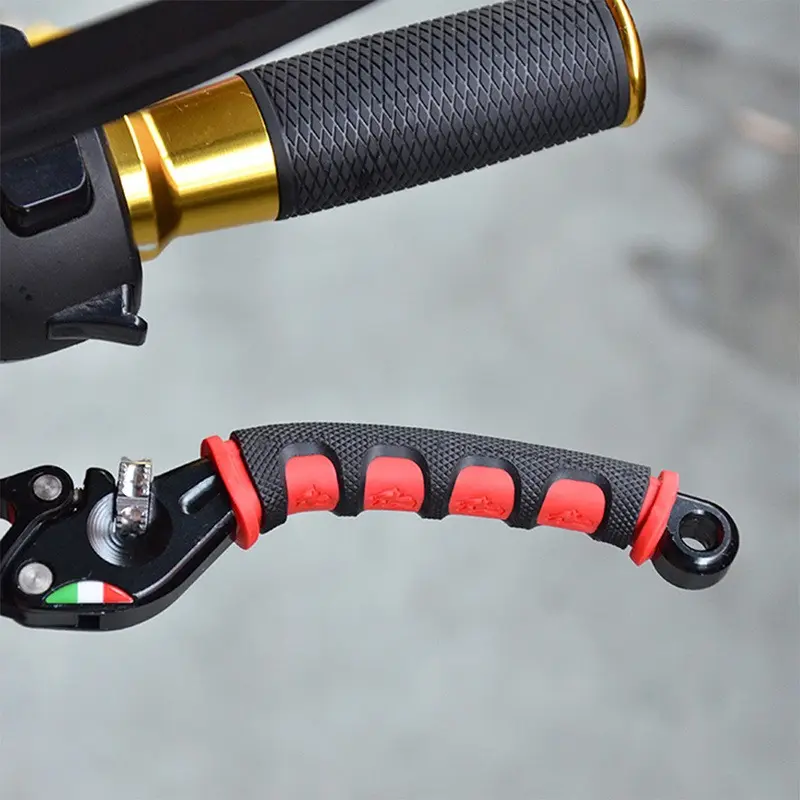 2psc Soft Anti-Slip durable Brake Handle Silicone Sleeve Motorcycle Bicycle Protection Cover Protective Handlebar Accessories Handlebar Grip Motor Parts Accessories