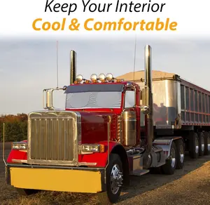 fun  car  accessories Voice Activated Magnetic Digital Recorder usb mini Semi-Truck Sunshade (For Windshield & Side Windows) - 240T UV Protective, Maximum Coverage, Blocks Sun Heat & Cools Down Vehicle, Fits Semi-Trucks, Commercial Trucks & Big Rig Trucks