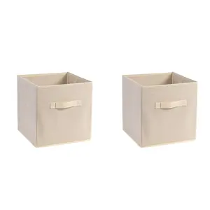 Foldable Fabric Storage Cube Organizer, Durable with Handle, 11x11x11 Inches, Pack of 6, Casual Style