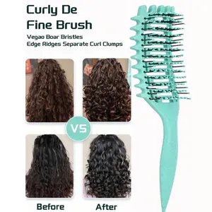 Universal Curling Comb for Men and Women, Hair Styling Tool, Salon Beauty Travel Essential, Back Combs, Detangling Brush, Hair Accessories, Curly Hair